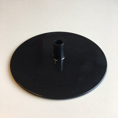 Klika - plaque de pied diamètre rond 16 cm noir - 30 pièces