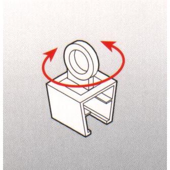 Klika - Œillet de suspension rotatif profil 1