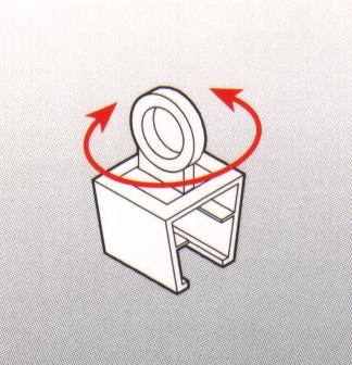 Klika - Œillet de suspension rotatif profil 1