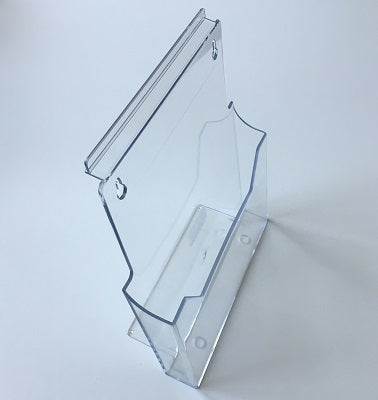 Klika - Porte-brochures A4 debout suspendu au mur à lattes