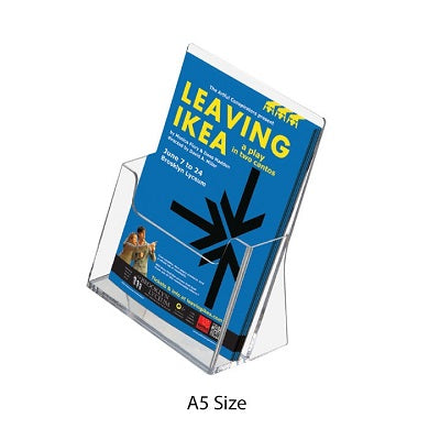 Klika - Porte-brochures A5 portrait transparent