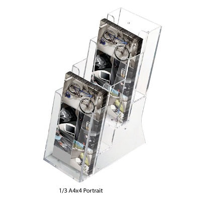 Klika - Folderbak 4-vak x 1/3A4 staand14 stuks