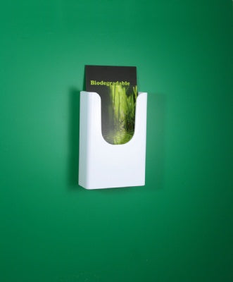 Klika - Corbeille à brochures BIO 1/3 A4 suspendue, coloris blanc