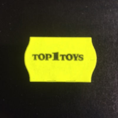 Klika -  Etiket 2616 T1T fl.geel/zwart afneembaar