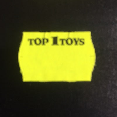 Top1Toys - Etiket 2516 T1T fl.geel semi-perm boven