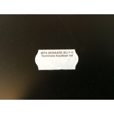 Klika - Etiquette 2612 blanc permanent 2 fentes Si stocké