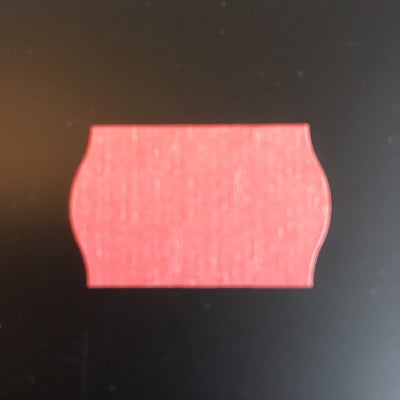 Klika - Label 2616 permanente rouge clair vague 2 fentes 2 pièces