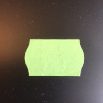 Klika - Etiket 2616 permanente vert clair vague 2 fentes