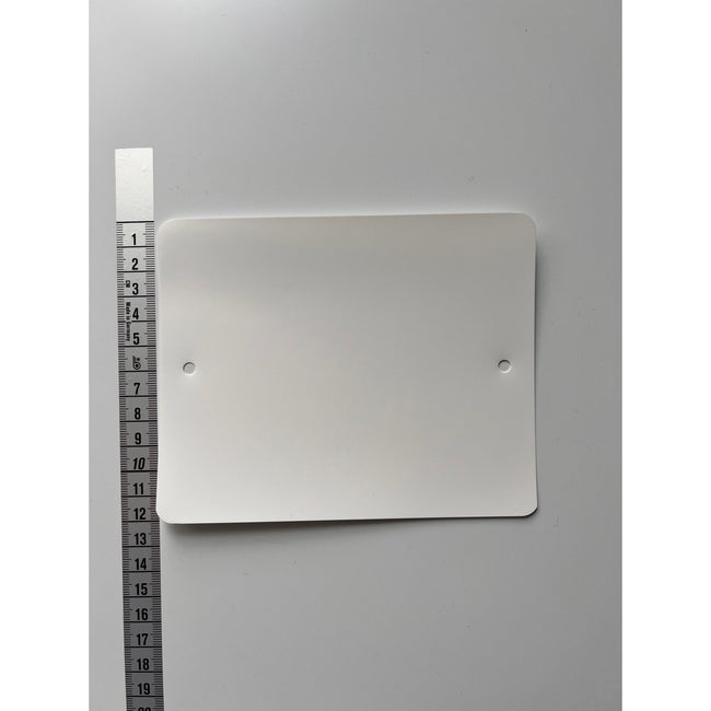 Klika - Etiquettes PVC 120x150 mm 2 trous blanc