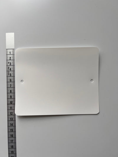 Klika - Etiquettes PVC 120x150 mm 2 trous blanc