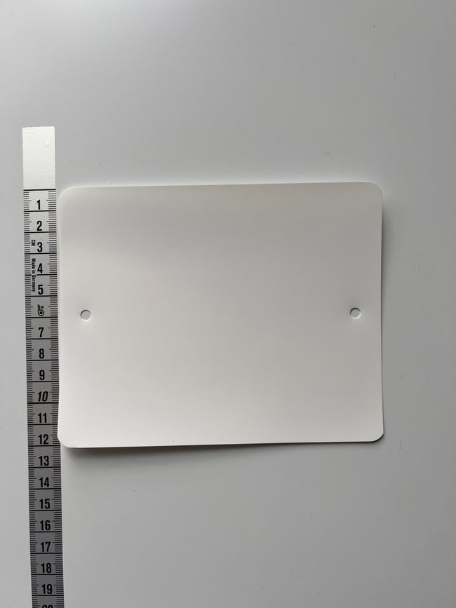 Klika - Etiquettes PVC 120x150 mm 2 trous blanc