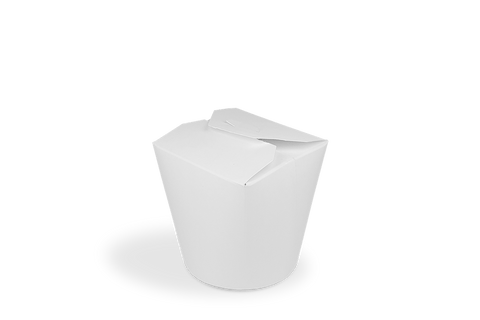 Klika - Wok to Go beker 16oz 400ml karton wit | 500 stuks