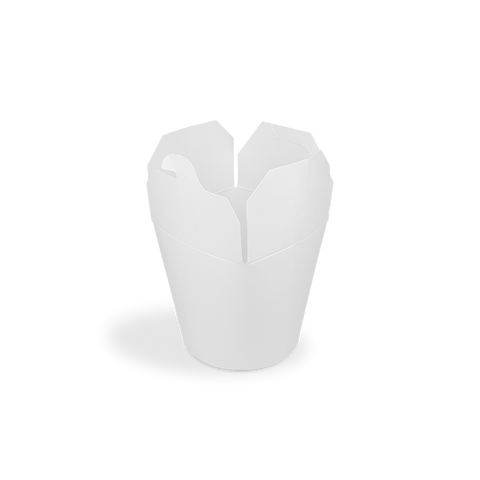 Klika -  Wok to Go beker 16oz 400ml karton wit