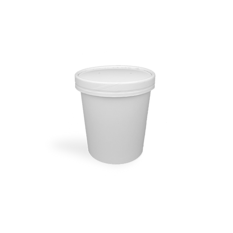 Klika - Couvercle tasse à soupe 450ml Ø98mm carton blanc