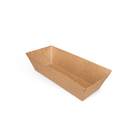 Klika - Croquette Trays A5 Kraft Bio | 1000 pièces