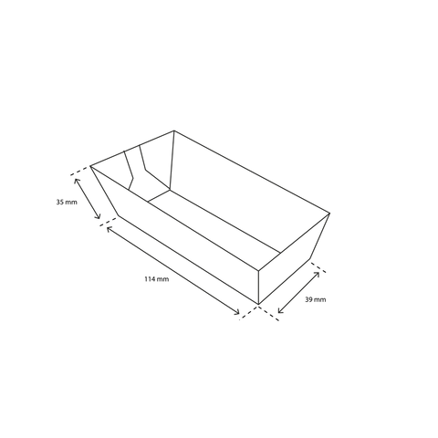 Klika - Croquette Trays A5 Kraft Bio | 1000 pièces