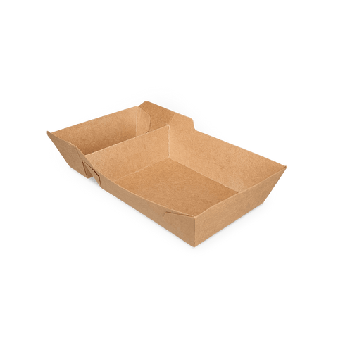 Klika -  Frietbakjes A20 (A14+1) kraft PLA BIO