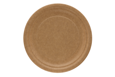 Klika - Bord Ø23cm Kraft karton BIO | 400 stuks