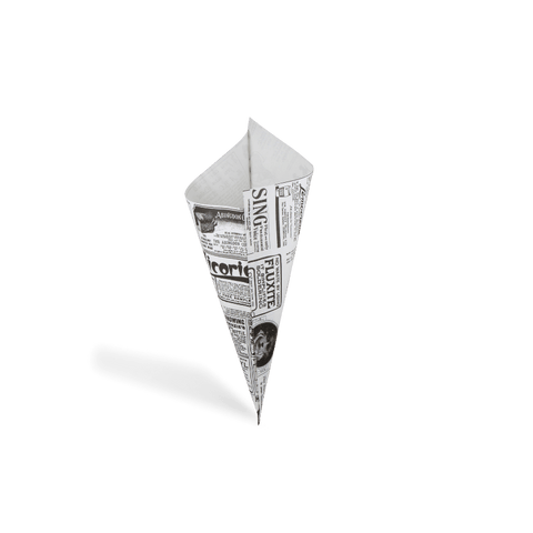 Klika - Kegeltüten 'Zeitung' K21 21cm fettdichtes Papier BIO
