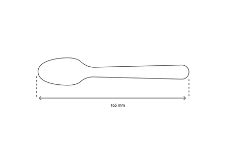 Klika - Cardboard Spoon 165 mm bio | 100 pieces