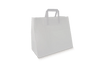 Klika - Papiertüten groß weiß 32+16x27cm BIO