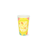 Klika - Gobelet à milkshake moyen 400/460 ml 16oz Jaune FSC Mix Credit carton