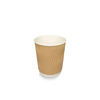 Klika - Tasse à café en carton 230cc 8oz Ripple Kraft