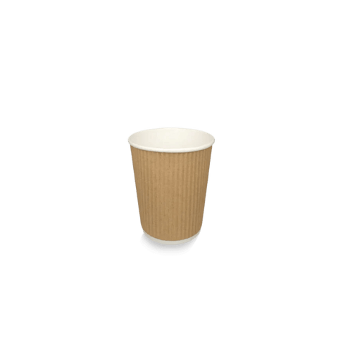 Klika - Tasse à café en carton 177cc 7oz Ripple Kraft