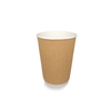 Klika - Tasse à café en carton 360cc 12oz Ripple Kraft