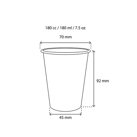 Klika - Kartonkaffeetasse 180cc 7.5oz Scottish Fenster y | 2500 Stücke