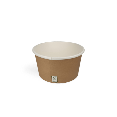 Klika - Soepbekers 360ml Ø110mm 12oz karton kraft | 1000 stuks