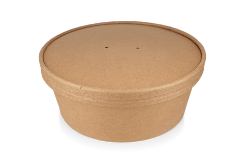 Klika-Cover Salad Poke Bowl 900-1100-1300ml Ø184mm Kraft | 150 pièces