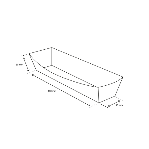 Klika - Plateaux Frikandel A16 kraft/blanc BIO