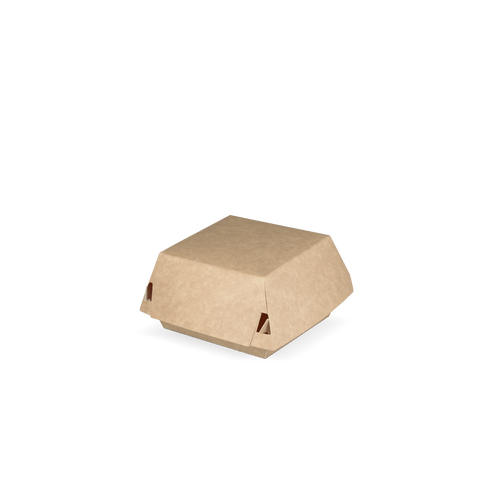 KLIKA - TRAY HAMBURGER KLEIN KRAFT / BLANC BIO | 400 pièces