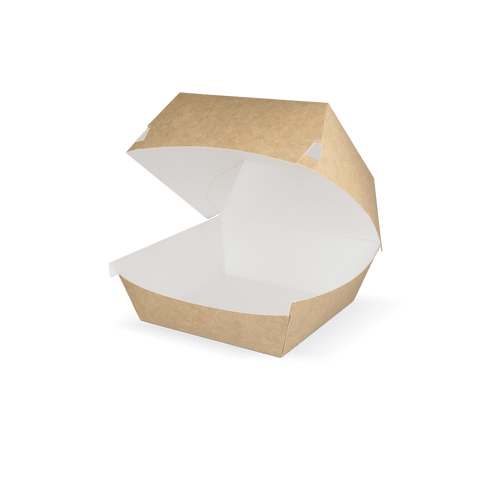 Klika - Hamburger Tray IP6 Grand Kraft / Bio blanc | 400 pièces