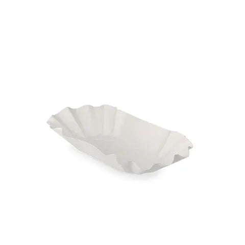Klika - Plat en carton festonné 200x100x32mm blanc