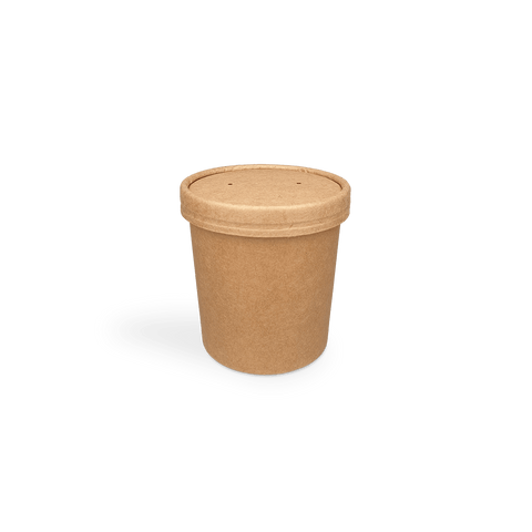 Klika - Couvercle tasse à soupe 450ml Ø98mm kraft