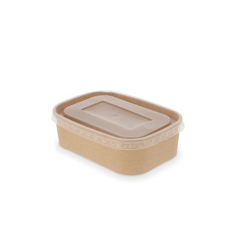 Klika - Cardboard de bac à repas 650 ml Kraft | 300 pièces