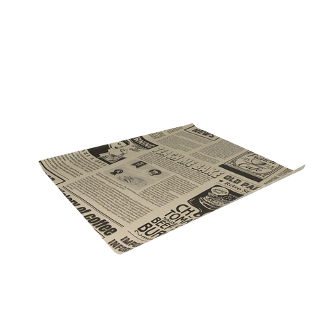 Klika – Fettdichtes Papier 33 x 38 cm, Hamburgerblätter, Zeitungsbraun