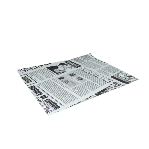 Klika - Papier sulfurisé 33x38cm feuilles hamburger journal blanc