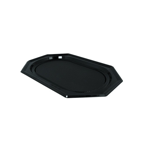 Klika - Catering-Tabletts achteckig 45 cm schwarz PET