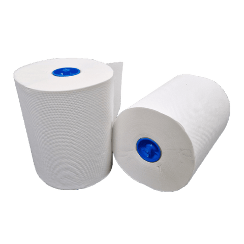 Klika - Handdoekrol Matic Mini 2 laags 6x165meter Ø18,2cm 100% cellulose wit T7 | 6 stuks