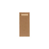Bestekpochet 80x185mm bruin kraft + naturel servet 600 stuks