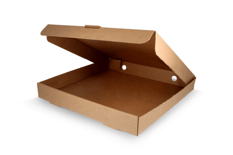 Klika - Pizza Boxs 30x30x4cm Kraft Brown Bio | 100 pièces