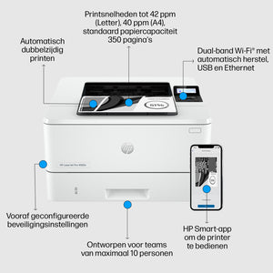 HP -  LaserJet Pro 4002dw printer
