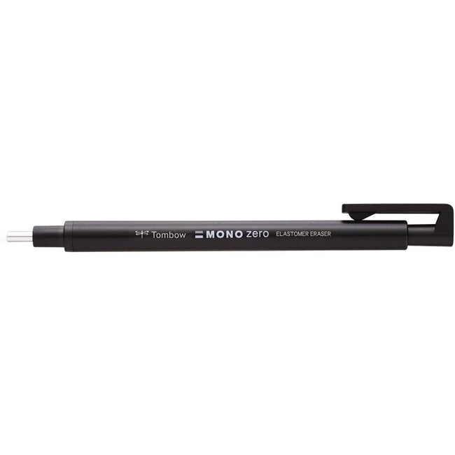 Tombow - Stylo gomme MONO zéro à pointe ronde, rechargeable, noir