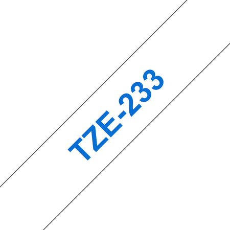 Brother - Labele P-touch TZe-233 Standard 12 mm blau auf weiß