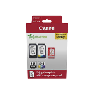 Canon - Cartouche d'encre PG-545 CL-546 noir + kl + papier