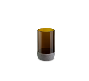 Iwas glas brons frosted, 35,5cl/12oz, 7,4 x 12cm, doos a 4 stuks