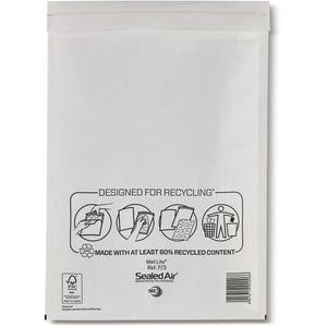 Mail Lite -   luchtkussenenveloppen, wit, F/3, 220 x 330 mm, doos van 50 stuks